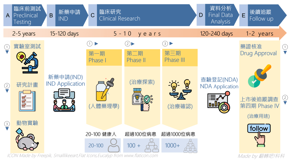 臨床試驗各階段